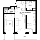 Nowe mieszkanie E-110 | 50,60 m2 | 2 Pokoje | 4 Piętro