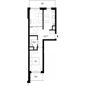 Nowy apartament A-15 | 46,58 m2 | 2 Pokoje | 3 Piętro
