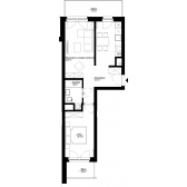 Nowy apartament A-23 | 46,58 m2 | 2 Pokoje | 5 Piętro