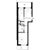 Nowe mieszkanie B-32 | 45,94 m2 | 2 Pokoje | 1 Piętro