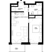 Nowy apartament B-37 | 47,75 m2 | 2 Pokoje | 3 Piętro