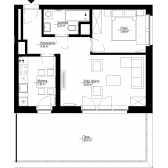 Nowy apartament A-5 | 46,60 m2 | 2 Pokoje | 1 Piętro
