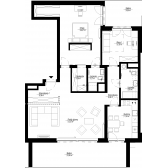 Nowy apartament C-71 | 110,34 m2 | 3 Pokoje | 6 Piętro
