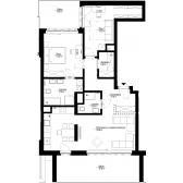 Nowe mieszkanie C-72 | 87,08 m2 | 3 Pokoje | 6 Piętro