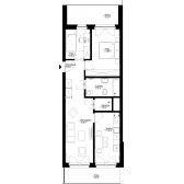 Nowe mieszkanie D-76 | 61,99 m2 | 3 Pokoje | 1 Piętro