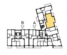 Nowe mieszkanie A-482 | 61,85 m2 | 3 Pokoje | 2 Piętro