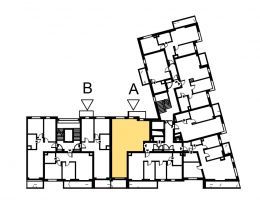 Nowe mieszkanie A-470 | 63,99 m2 | 3 Pokoje | 1 Piętro