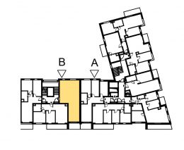 Nowy apartament B-535 | 56,40 m2 | 3 Pokoje | 5 Piętro