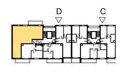 Nowe mieszkanie D-544 | 90,69 m2 | 4 Pokoje | 5 Piętro
